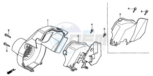 SRX50 drawing FAN COVER/SHROUD