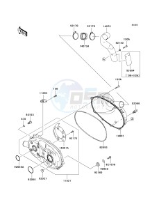 KAF 400 A [MULE 610 4X4] (A6F-AF) A8F drawing CONVERTER COVER