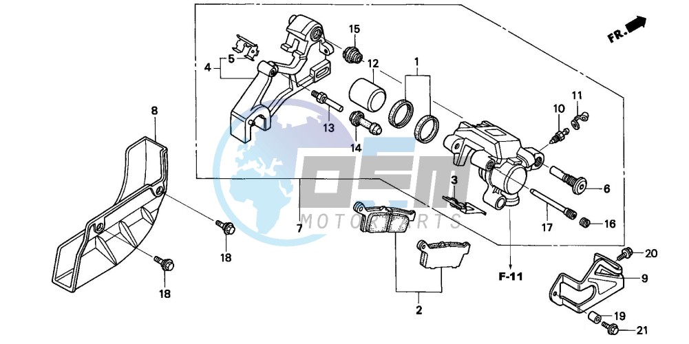 REAR BRAKE CALIPER