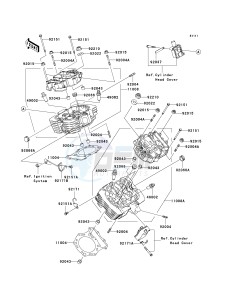 VN 1600 D [VULCAN 1600 NOMAD] (D6F-D8FA) D8F drawing CYLINDER HEAD