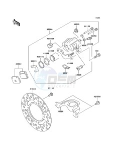 KX65 KX65-A6 EU drawing Rear Brake