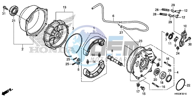 REAR BRAKE PANEL