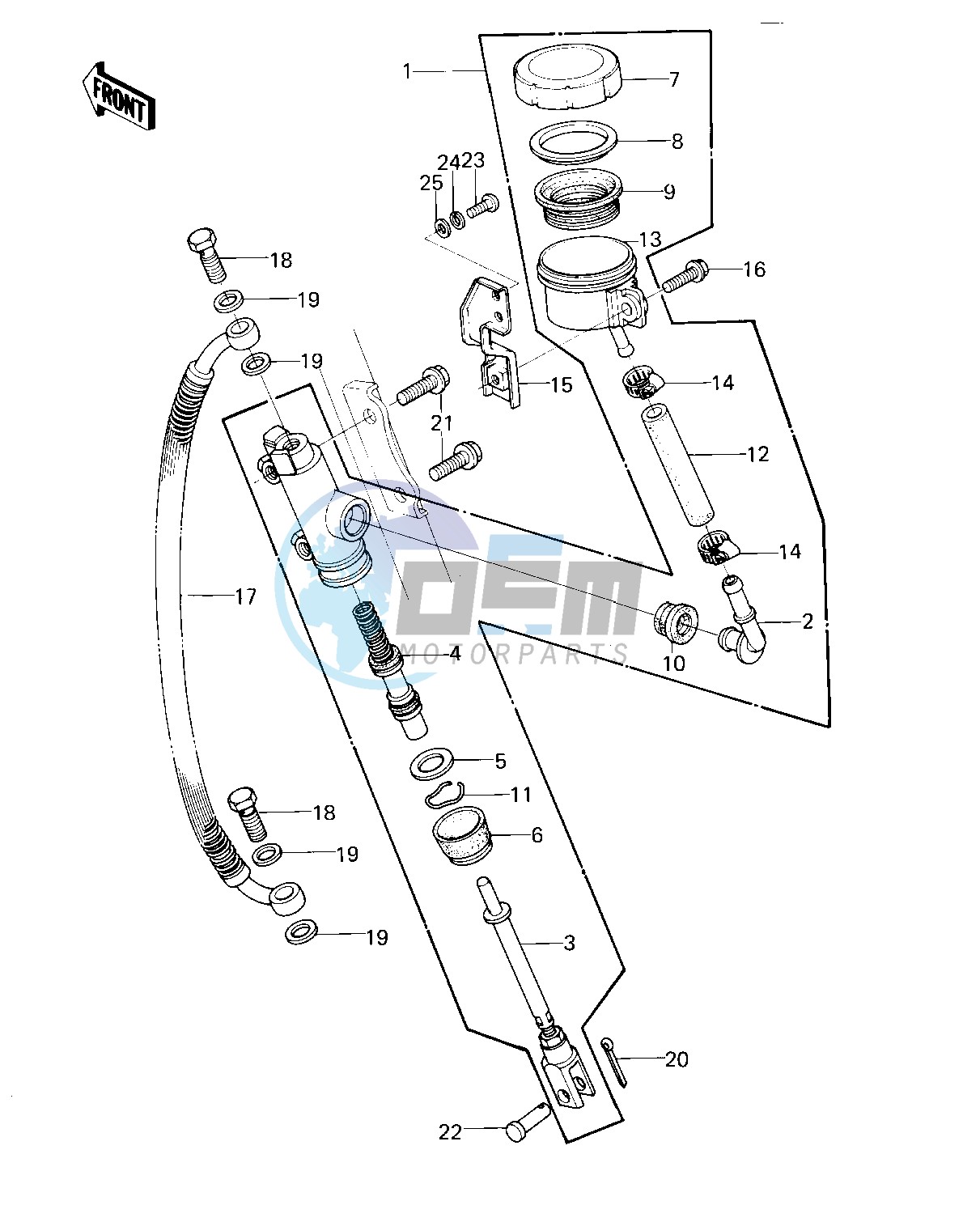 REAR MASTER CYLINDER -- KZ1000-E2- -