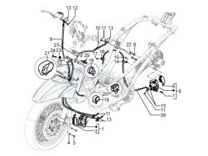 Beverly 350 4t 4v ie e3 ( USA - ca ) USA_CAL drawing Brakes hose  - Calipers