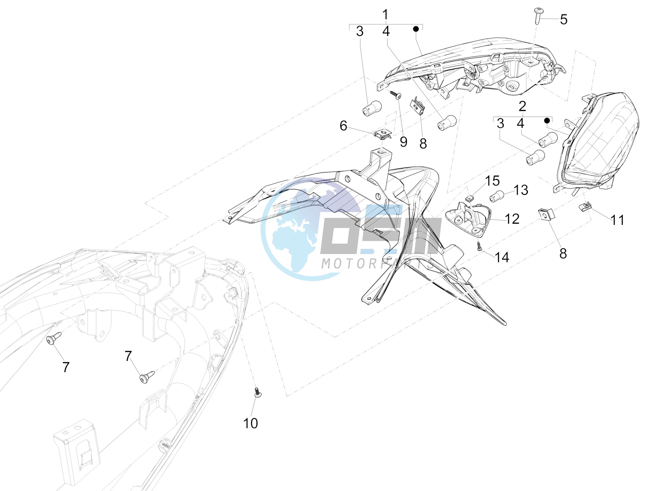 Rear headlamps - Turn signal lamps