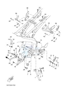 MT125A MT-125 ABS (BR36 BR36 BR36 BR36) drawing STAND & FOOTREST