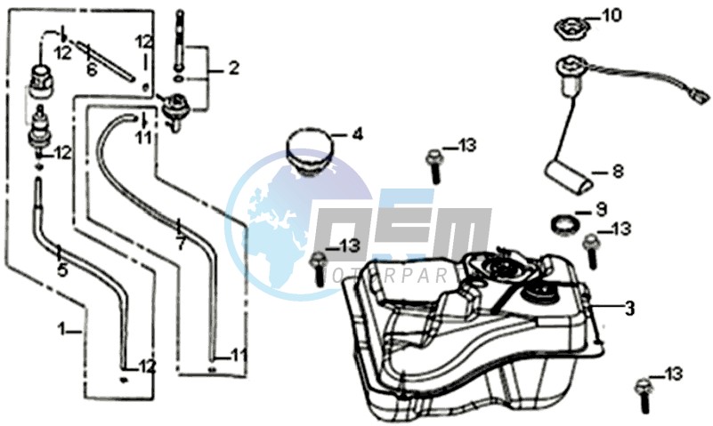 GAS TANK / PETROL METER