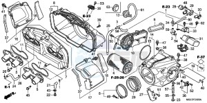 CB1100AD CB1100 ABS UK - (E) drawing AIR CLEANER