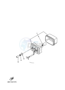 YFM700FWBD KODIAK 700 EPS (BGFM) drawing TAILLIGHT