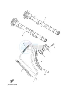 MTN1000 MTN-1000 MT-10 (B671) drawing CAMSHAFT & CHAIN