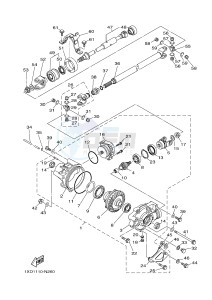 YXM700E YXM700PE MP 700 EPS (1XPC) drawing FRONT DIFFERENTIAL