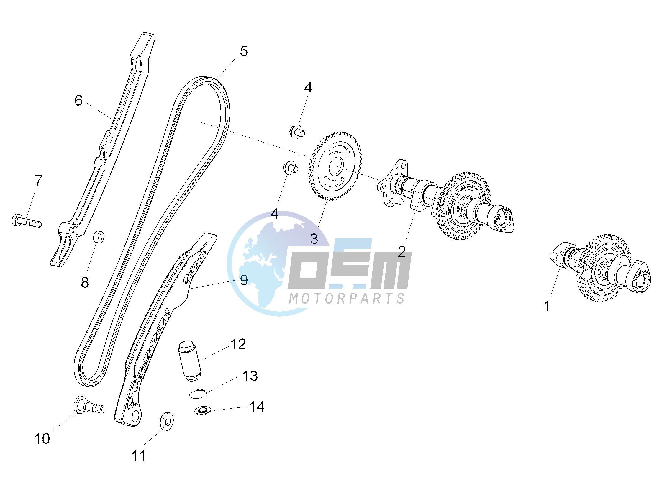 Rear cylinder timing system