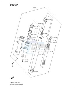 AN400Z drawing FRONT FORK DAMPER (AN400AL1 E24)