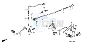 CBF125MA Europe Direct - (ED) drawing PEDAL