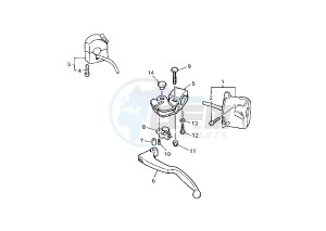 YZF R THUNDER CAT 600 drawing HANDLE SWITCH – LEVER