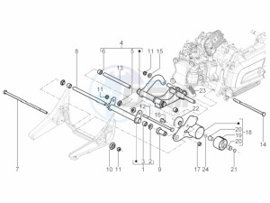 MP3 300 YOUrban ERL drawing Swinging arm