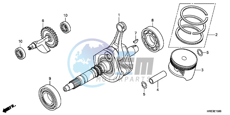 CRANK SHAFT/ PI STON