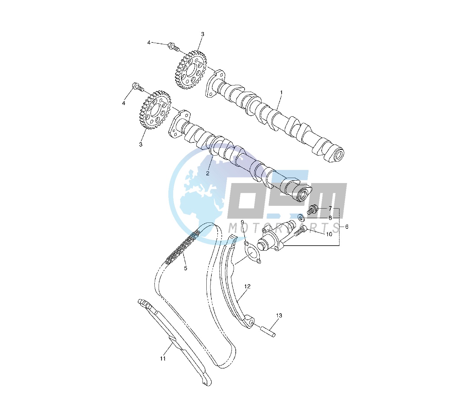 CAMSHAFT AND TIMING CHAIN