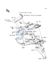 1400GTR ZG1400A8F FR GB XX (EU ME A(FRICA) drawing Rear Fender(s)