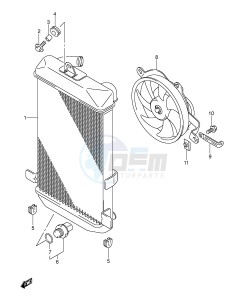 AN250 (E2) Burgman drawing RADIATOR