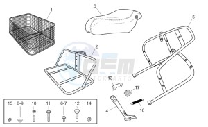 Scarabeo 100 4T e2 drawing Side cases