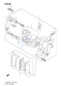 VL1500 BT drawing FRONT CALIPER