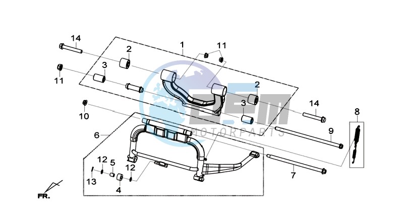 CENTRAL STAND -SIDE STAND- KICKSTARTER PEDAL