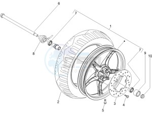 Liberty 50 4t ptt - (D) Germany drawing Front wheel