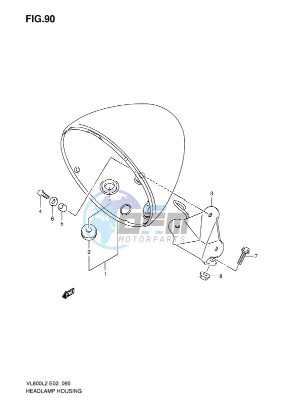 HEADLAMP HOUSING