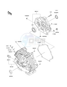 KAF 400 C [MULE 610 4X4 HARDWOODS GREEN HD] (C6F-C9F) C6F drawing CRANKCASE