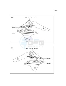 KX450F KX450D6F EU drawing Decals