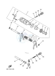 YFM700FWAD YFM7NGPAK (B4FN) drawing SHIFT CAM & FORK