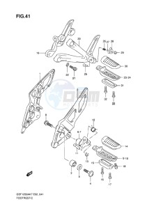 GSF-1250 BANDIT EU drawing FOOTREST