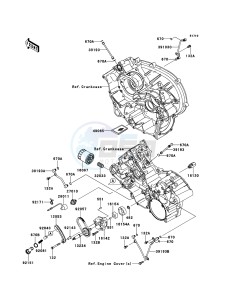 KVF750 4x4 KVF750LCF EU GB drawing Oil Pump