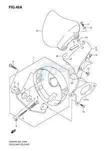 SV650S (E2) drawing HEADLAMP HOUSING (SV650K5 UK5 K6 UK6)