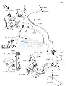 VULCAN S ABS EN650DHF XX (EU ME A(FRICA) drawing Brake Piping