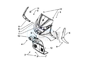 Beverly RST 250 drawing Front Shield