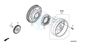 VFR1200FD VFR1200F UK - (E) drawing STARTING CLUTCH