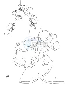 SV1000 (E2) drawing FUEL DELIVERY PIPE