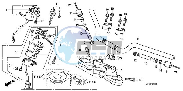 HANDLE PIPE/TOP BRIDGE