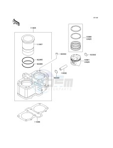 EX 500 D [NINJA 500R] (D6F-D9F) D6F drawing CYLINDER_PISTON-- S- -