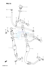 DR250 (E24) drawing OIL HOSE