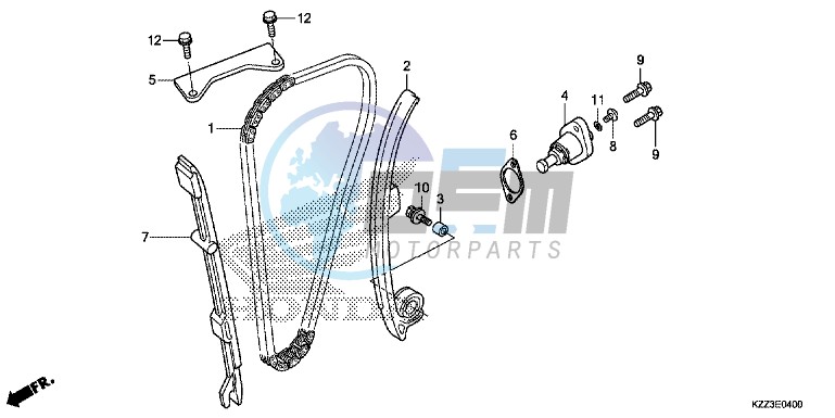 CAM CHAIN/TENSIONER