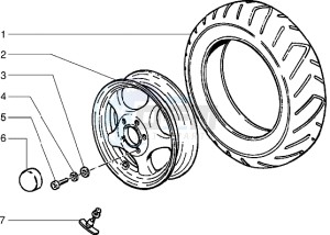 Sfera RST 50 drawing Front wheel