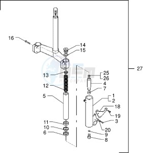 X9 250 drawing Fork