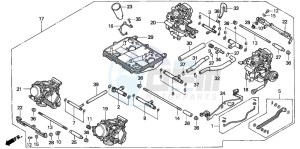 VF750C drawing CARBURETOR (ASSY.)