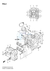 SFV650 (E3-E28) Gladius drawing FRONT CYLINDER HEAD