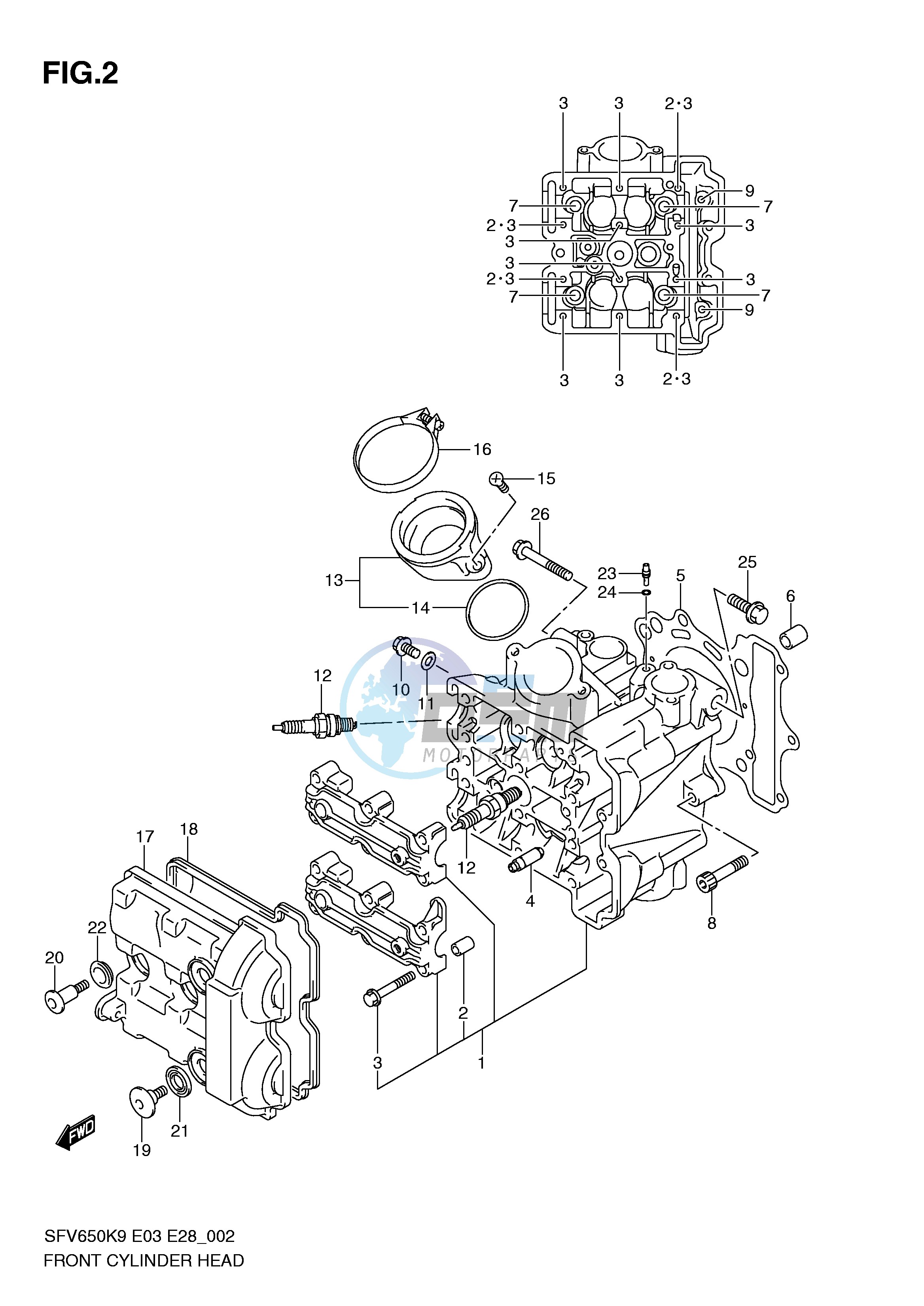 FRONT CYLINDER HEAD