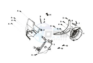 JET 14 125I/X8A L7 drawing FLYWHEEL COVER