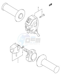 DR350 (E1) drawing HANDLE SWITCH (MODEL W X,E24)